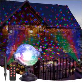 Pj005 Vanthylit Christmas Projector Lights Outdoor Multi Function Rotating Falling Snowfall Proj