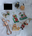 Vary Lot Of Cat Christmas Ornaments Wood Metal Resin Clay