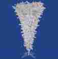 Vco4433 Upside Down Christmas Tree Sterling Inc Prelit Artificial W Stand 250 Clear Lights 5.5 Ft