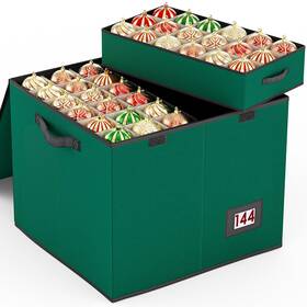 Cout3 Venkuber 701969321709 144 Inch Ornament Storage Box Large Christmas Holiday Organizer
