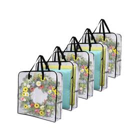 Mg-0003-clr5 Veno 5 Pack Wreath Storage Bag And Christmas Decoration Garland Container 30