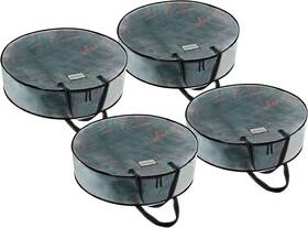 Mg-0024 Veno 4 Pack Christmas Wreath Storage Container - 24 Inch Clear