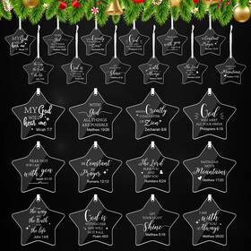 Sig-vercraft-1627 Vercraft 48 Pc Christian Christmas Ornaments Acrylic Nativity Scene Decor