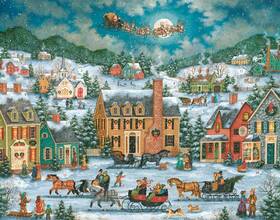 Vermont Christmas Company 871241002852 In Town Advent Calendar Countdown To With Holiday