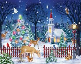 B07bdq6f7y Vermont Christmas Company Gift Peaceful Night Advent Calendar Countdown To With Hol