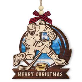Cow11 Veryhomy Hockey Ornaments For Christmas Tree - Unique Ice Gifts Sports Red