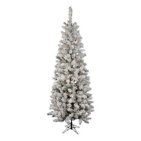 Vickerman 734205179178 90 Inch Pacific Artificial Christmas Tree With Multi-color Led In White
