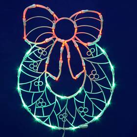 Vickerman 734205304242 35 Lights 17x13 Inch Wreath Window Led Decor Christmas Set
