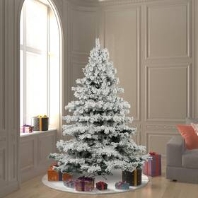 Vickerman 762152018554 Artificial 6.5ft X 62 Inch Indoor Flocked Alaskan Pine Christmas Tree