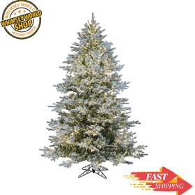 K173491ledcc Vickerman 7.5 Ft Flocked Kiana Artificial Christmas Tree 3mm Led Color Changing Lights