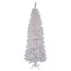 18389 Vickerman White Pencil Pre-lit Christmas Tree Artificial Spruce Clear Light Trees Holiday 34205