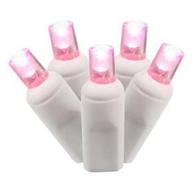 X6w6510 Vickerman 25ft Color Box Wide Angle Led Christmas Light Set In Pink