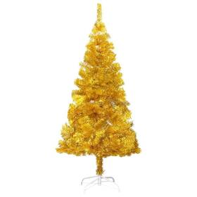 Vidaxl 720286014851 Artificial Christmas Tree With Stand Gold 6 Ft Pet
