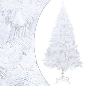 Vidaxl 720286015148 Fake Christmas Tree White Pvc Medium Adjustable Armrests