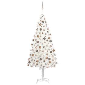 Vidaxl 720286497234 Christmas Tree White Pe Polyethylene Steel Plastic Large