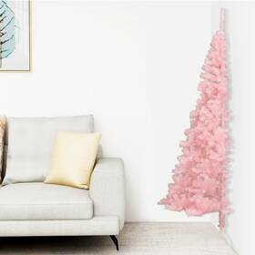 Vidaxl 720287021407 Christmas Tree Pink Pvc Steel Small Decorative Inlays