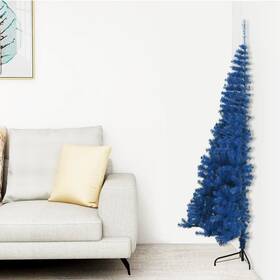 Vidaxl 720287021513 Artificial Half Christmas Tree With Stand Blue 5 Ft Pvc