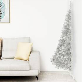 Vidaxl 720287021681 Christmas Tree Silver Pet Large Cone-shaped