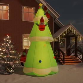 Vidaxl 720287156819 Inflatable Christmas Tree Multicolor