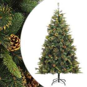 Vidaxl 720845443184 Artificial Hinged Christmas Tree Green Pvc Medium Collapsible