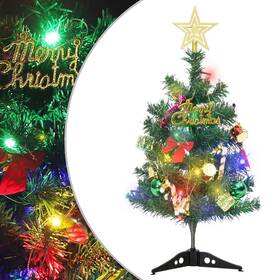 Vidaxl 720845472597 Mini Artificial Christmas Tree Green Pvc Small