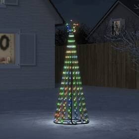 Vidaxl 721012042131 Led Christmas Tree Colorful Light With Green Needles