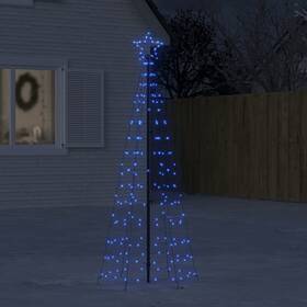 Vidaxl 721012042292 Led Christmas Tree Blue Dark Green Copper Iron 70.9 In