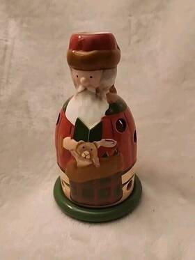 Villeroy And Boch 003666130605 Christmas Santa Candlestick Votive Holder