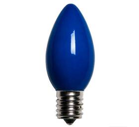 Visterlite 709930546519 Two 25 Packs 50 Total C9 Blue Incandescent Christmas Light Bulbs E17 Base