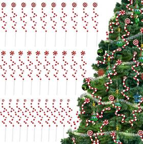 Lq-cn0105 W1cwey Christmas Candy Curly Picks - 30pcs Winter