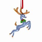 W2 678 Glass Baron Clear Reindeer Ornament 708873023620