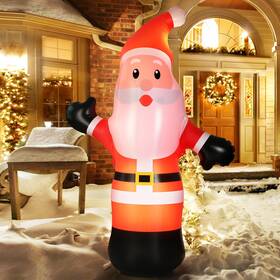 Wakiifun 975135911054 5 Ft Christmas Inflatable Santa Claus Outdoor Indoor Decoration Pvc Blow Up S