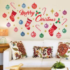 Ws3322 Walplus Christmas Decorations Clearance For Home Indoor Wall Stickers Inch Merry Chris