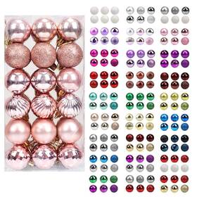 Walsport 192695006747 Christmas Balls Ornaments For Xmas Tree 36ct Plastic Shatterproof Baubles Co