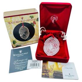 Waterford 024258344631 Crystal Songs Of Christmas Eighth Ed 2003 Ornament Bells New In Box