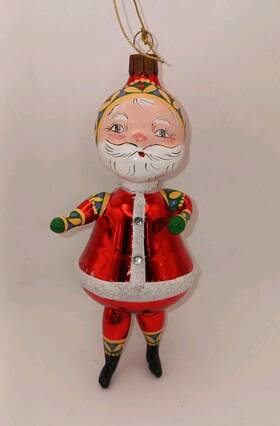 124785 Waterford Glass Limited Edition Santa Christmas Ornament 670/2500