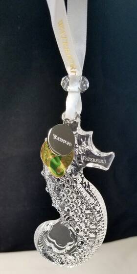 4033081 Waterford 2018 Seahorse Christmas Ornament 3.6 Inch Boxed With Tags #