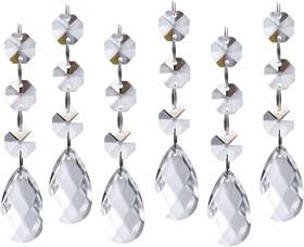 Crystal1008 Wazhrmghg 30pcs Diy Teardrop Acrylic Crystal Drop Beads Christmas Ornaments Tree Decoratio