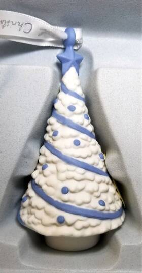 40034055 Wedgwood 2019 Figural Christmas Tree Ornament Discontinued # In Box