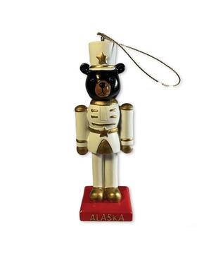Welcome To The Islands 723748093928 Alaska Polystone Christmas Ornament Nutcracker Bear