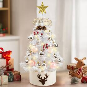 Ct-02 Wenhui Tree 24 In 60cm Mini Artificial Christmas With Led String Lightsstar Treeto