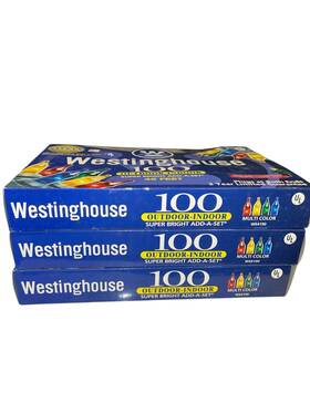 W3100 Westinghouse 044038310007 3 Set Lot 100 Multicolor Super Bright Multi-color Christmas Lights