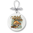 Wf126-rpo100 Erazor Bits Trout Fishing Porcelain Ornament