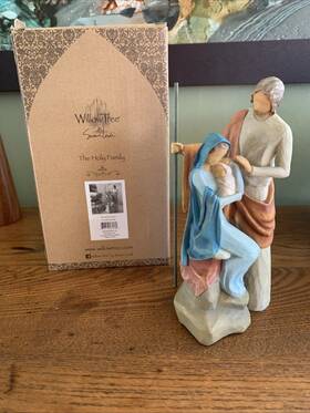 26290 Willow Tree Inch The Holy Family Christmas Nativity Figurine 2010 Euc