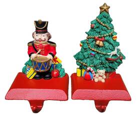 Windsor Collection 033911245505 Stocking Holder Hanger Nutcracker Christmas Tree Cast Iron 2