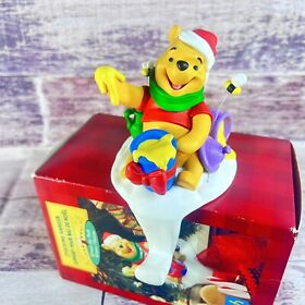 04063 Winnie The Pooh Christmas Stocking Hanger Holder Hallmark Disney