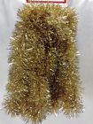 Champagne-275-ch Wm0310-201704 Holiday Time Gold Tinsel Garland Ft New Christmas 032887275011