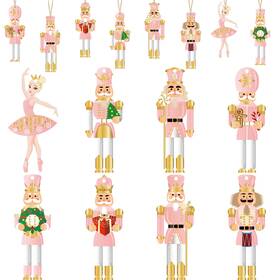 Woanger Woanger-ornament-47 24 Pcs Christmas Nutcrackers Hanging Tree As Shown In The Pictures