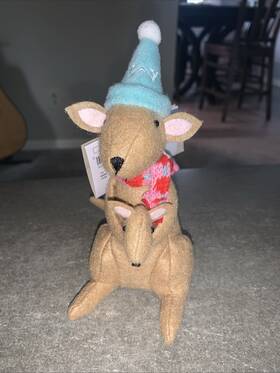 Wondershop 042738028840 Target #1 Mom Kangaroo And Baby Joey Felt Christmas Tree Ornament