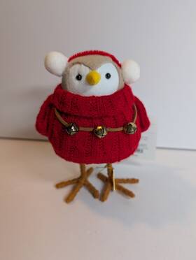 Wondershop 042738029281 2021 Glee Bird Sweater And Bells Christmas Holiday Figurine Target